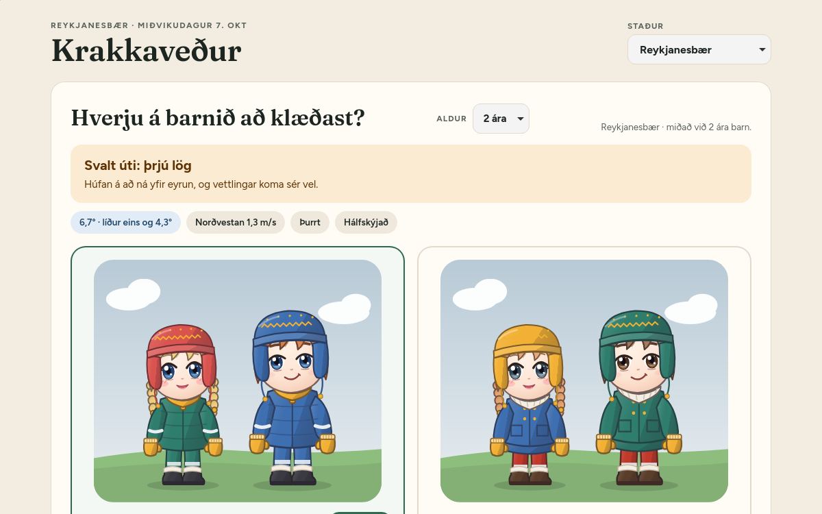Skjámynd af Krakkaveðri